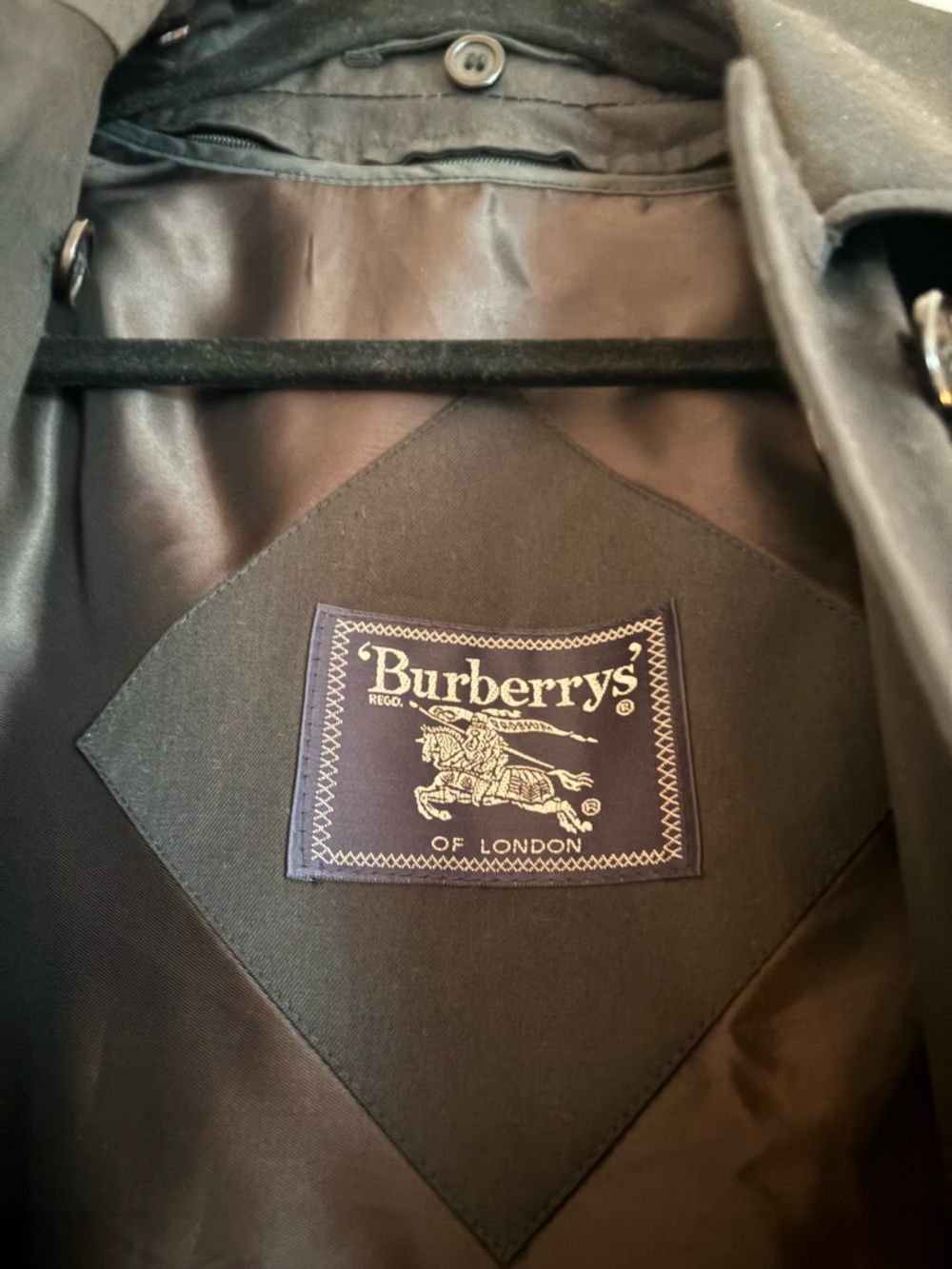 Burberry Black Trench Coat - Picture 2 of 5